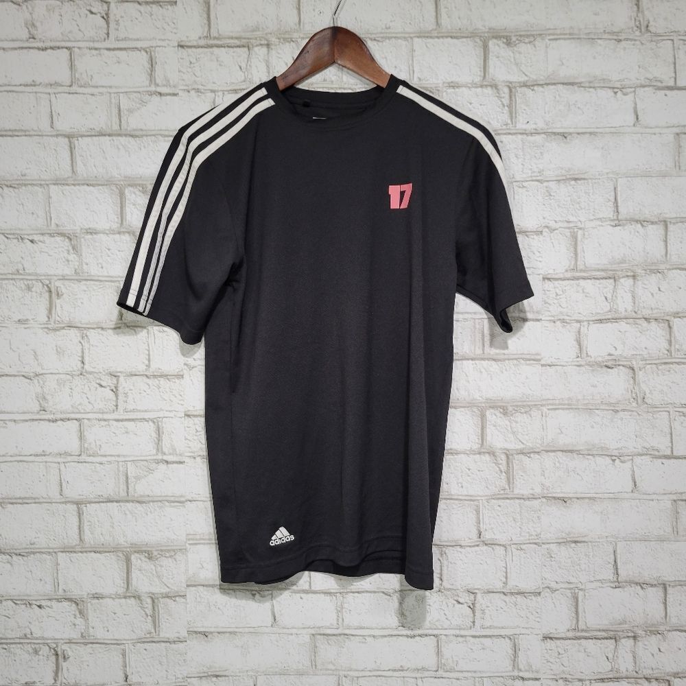 Adidas gold black short sleeve tee